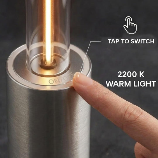 Modern Rechargeable LED Tube Table Lamp – Minimalist Ambient Desk Light