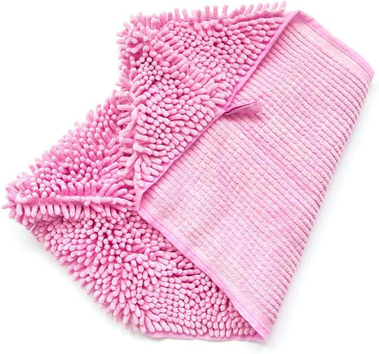 Quick-Drying Chenille Pet Cleaning Towel Eco-Friendly Foldable Dog Bath Glove Absorbent Pet Towel (MOQ 10 Sets)