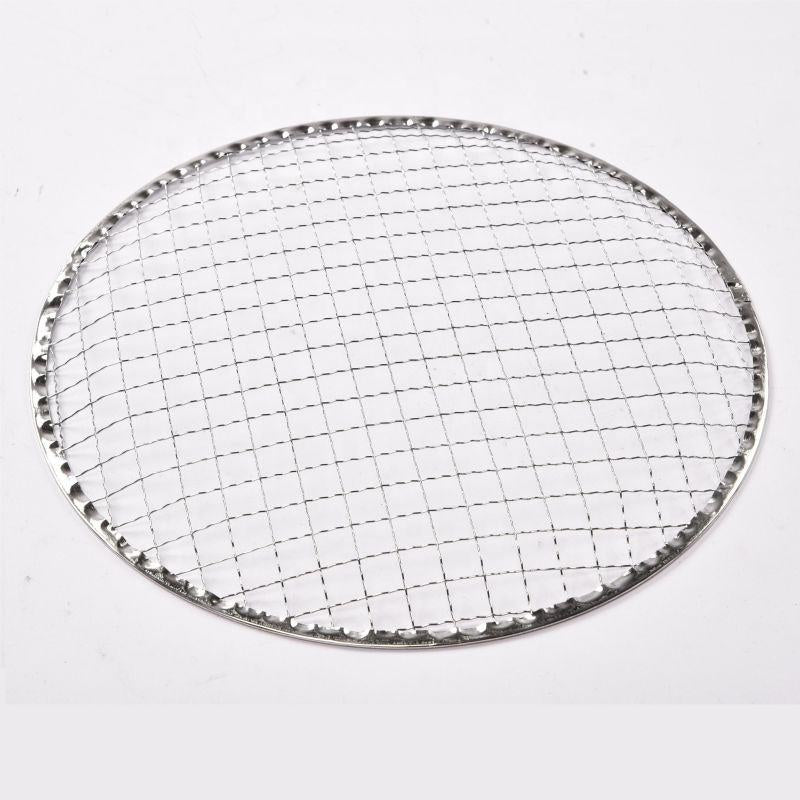 Multi-Purpose Round BBQ Grill Net, Stainless Steel Barbecue Round Grill Grate Camping Cookware Outdoor Campfire Grill Grid for Beaf Chicken Vegetables