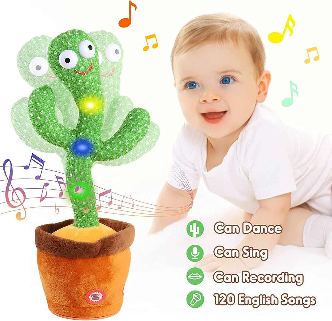 Singing Recording Mimic Repeating What You Say Toy with 120 English Songs Electronic Light Up Plush Give Kids Gifts