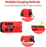 Earthquake disaster solar hand crank radio camping outdoor mini emergency survival kits(Bulk 3 Sets)