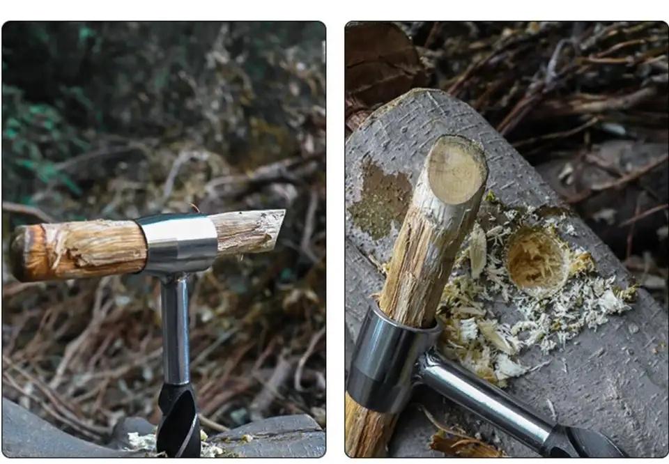 Multifunction Survival Settlers Tool Bushcraft Hand Auger Wrench Scotch Eye Wood Auger Drill