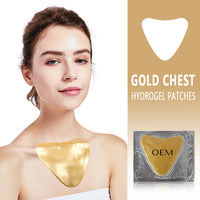 Hydrogel Gel Anti Wrinkle Gold Collagen Decollete Chest Pad