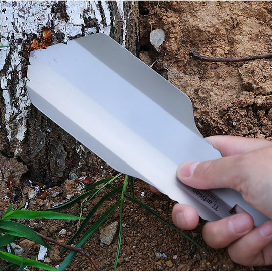 Ultralight Backpacking Trowel Titanium Shovel Hiking Trowel for Outdoor Campsite Use