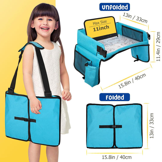 Car Seat Organizer Kids Travel Tray for Kids Toddlers Activities