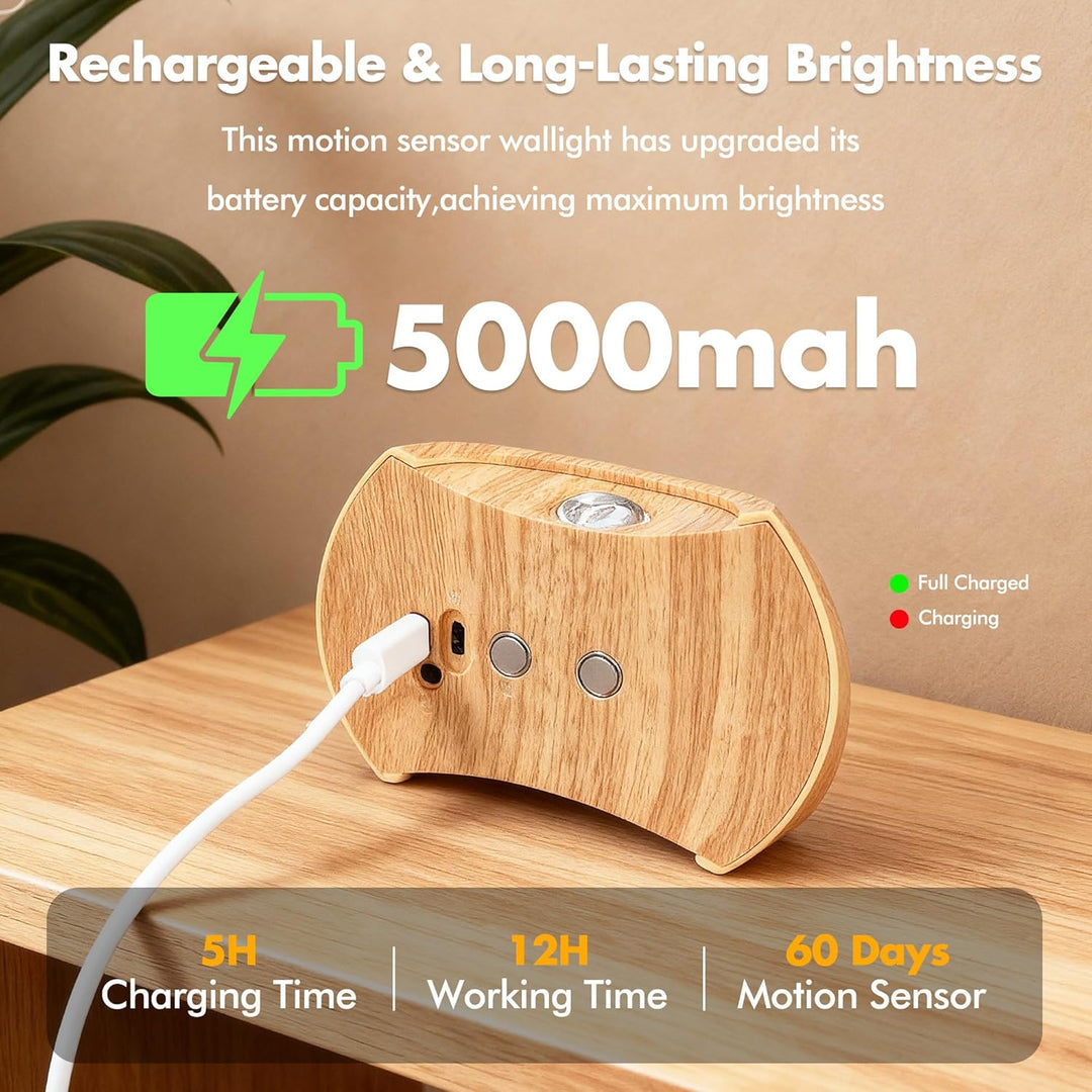 Rechargeable Motion Sensor Wall Light Sconce Indoor - 3 Colors Wireless Up and Down Wall Mount Light (MOQ 10 Pairs)