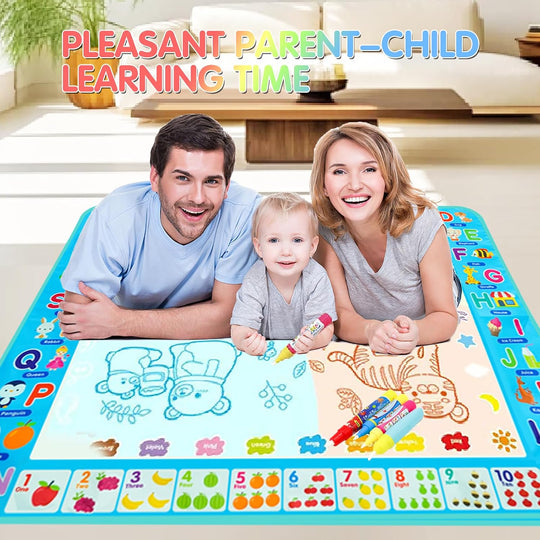 Mess Free Magic Water Drawing Board, Reusable Painting & Writing Mat, Educational Learning Toy, Gift for Toddlers Boys Girls