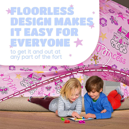 VIGOR Spacious Kids Fort Indoor Playhouse Tent – Large Play Castle for Boys & Girls Ages 3-14 | Imaginative Play, Easy Setup
