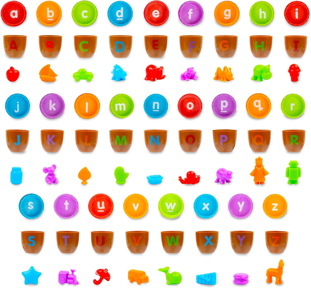 Alphabet Acorns Activity Set, Develops Letter Recognition, Educational Toys for Toddlers, Homeschool, Visual (MOQ 10 Sets)