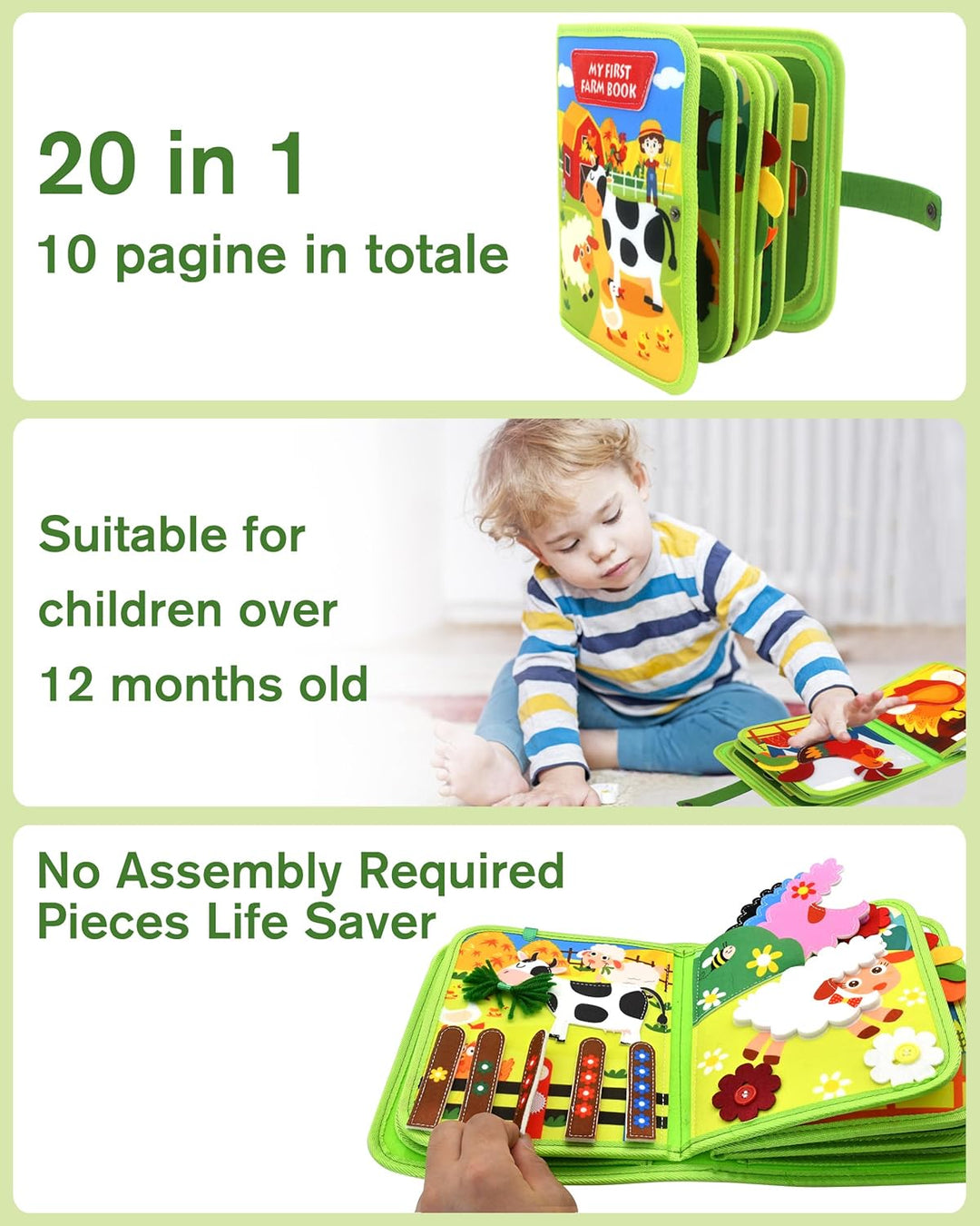 Baby Kids Growth Enlightenment Cognitive Early Learning Educational Toys (MOQ 10 Sets)