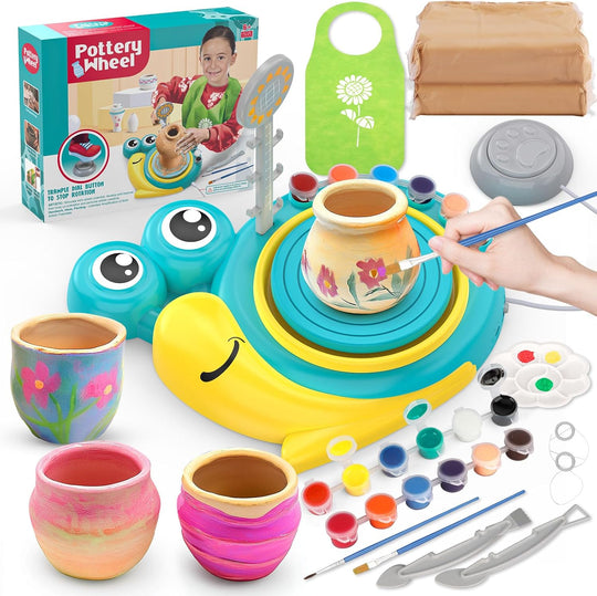 Pottery Wheel for Kids - Complete Art Supplies Arts & Crafts Kit (MOQ 10 Sets)