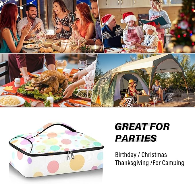 Casserole Carriers for Hot or Cold Food Reusable Casserole Dish Carrier Insulated Thermal Large Capacity