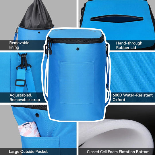 Portable Boat Trash Bag, Reusable Garbage Bag, Easy to Install & Clean, 3.96 Gallons Multi-Purpose Boating Equipment Accessories