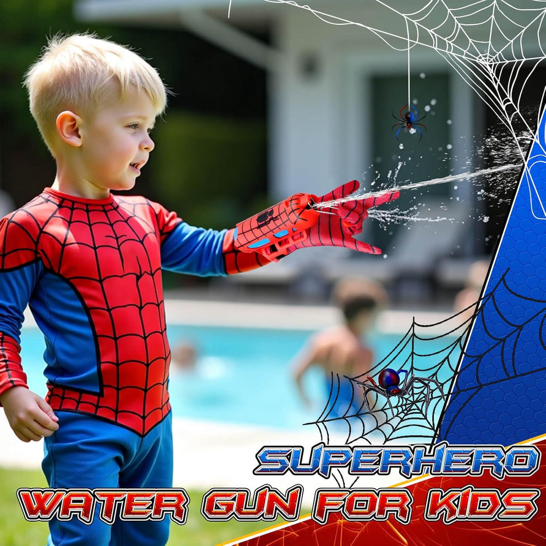 Water Blaster for Kids 4-8 Superhero Cosplay Toy for Outdoor Summer Fun Gift