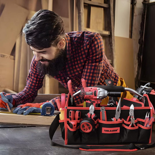 Tool Carrier with Adjustable Shoulder Strap Open Top Veto Tool Bag (MOQ 10 Pcs)