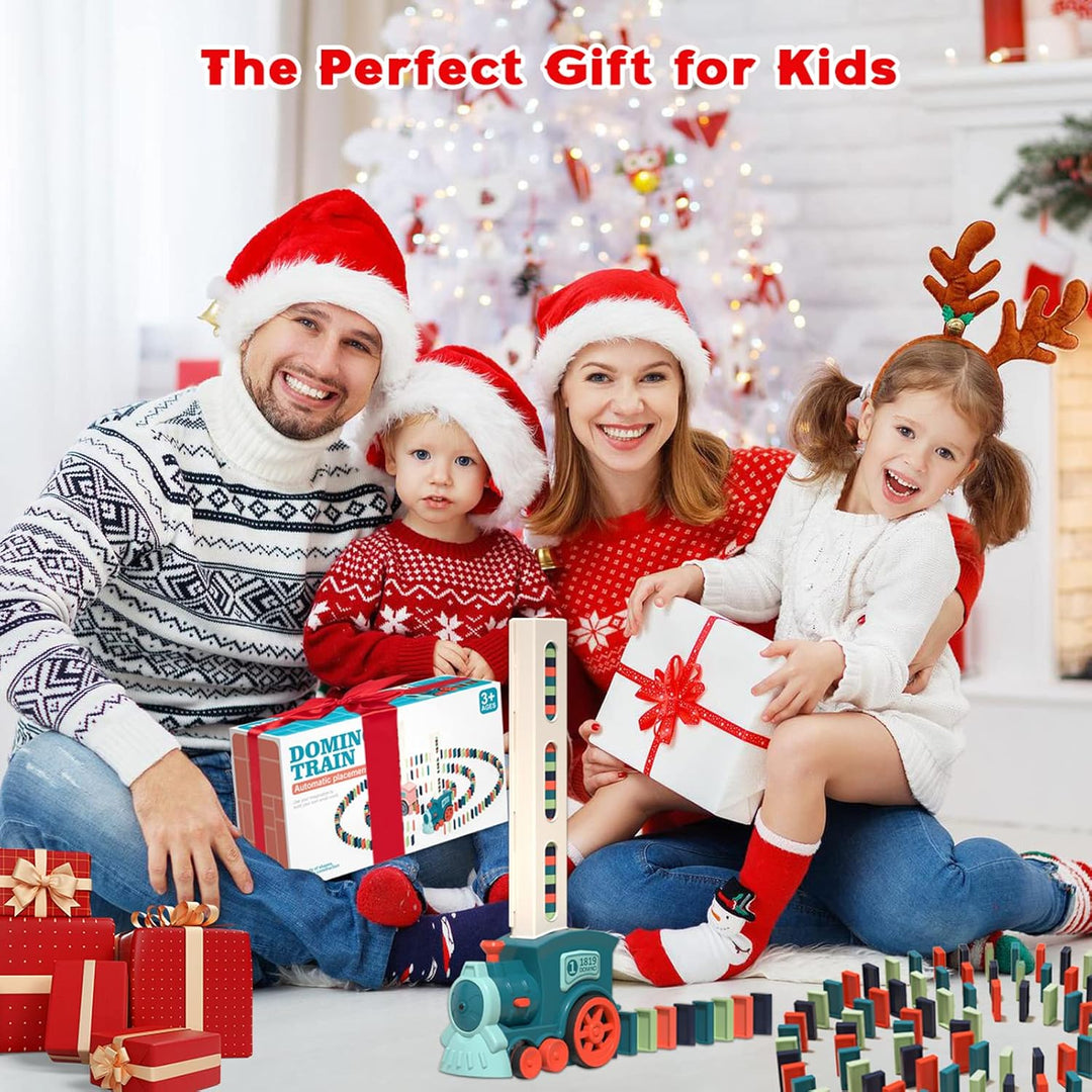 Domino Train Set for Kids Automatic Building and Stacking Toys (MOQ 10 Pcs)