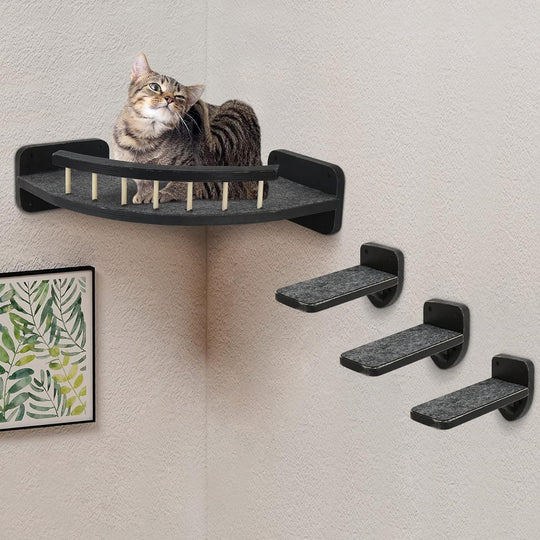 Cat Wall Furniture Climbing Shelf Scratching Post for Sleeping