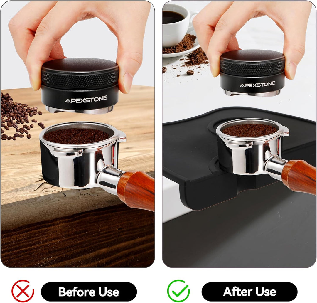 Coffee Tamper Mat 8 Inch X 6 Inch, Espresso Silicone Mat (MOQ 10 Sets)