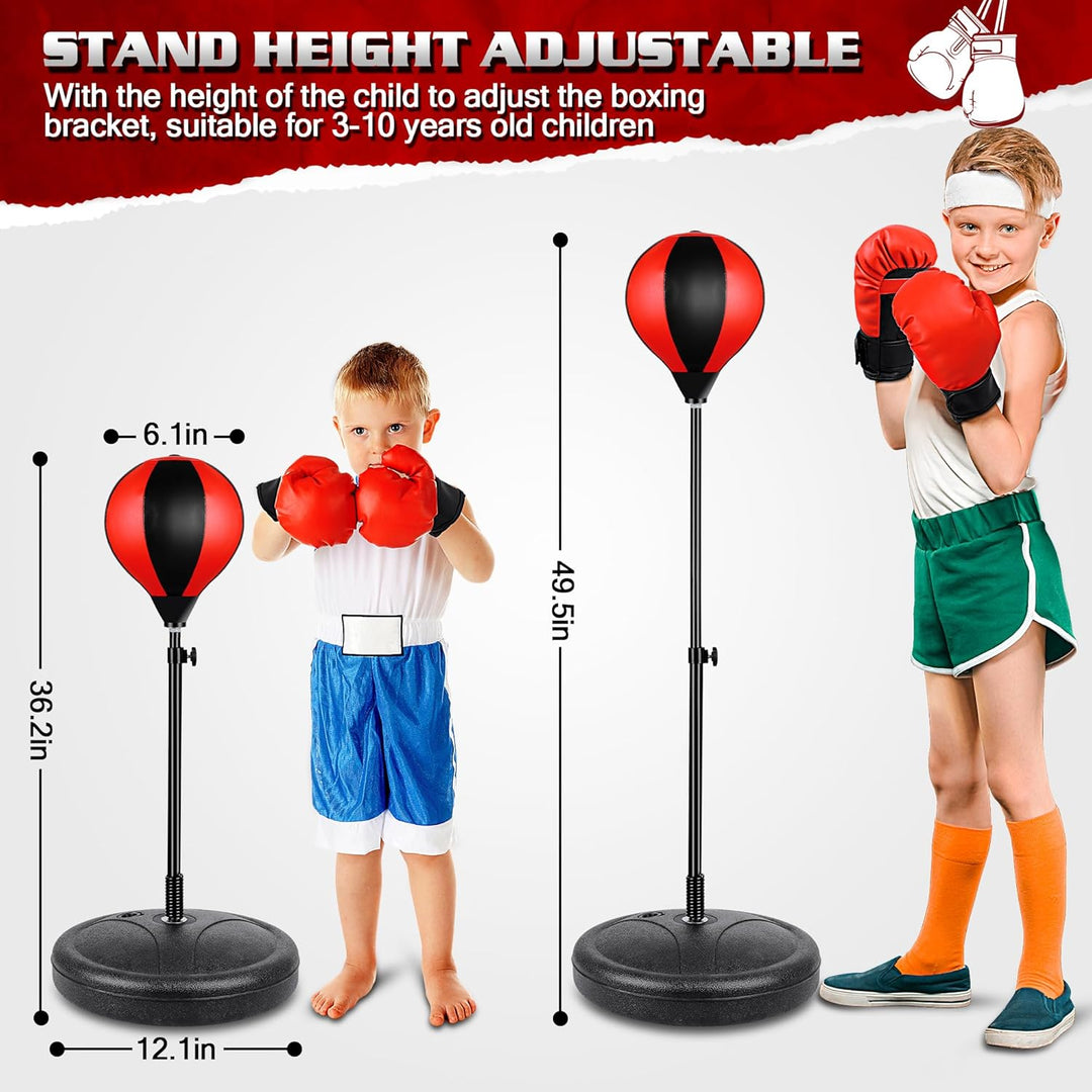 Height Adjustable Boxing Bag with Punching Bag (MOQ 10 Sets)