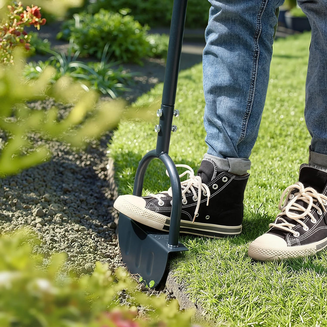 Tooth Blade Lawn Edger Tool,3 Pieces Removable Lawn Edger Spade,Carbon Steel Garden Lawn Border Edger