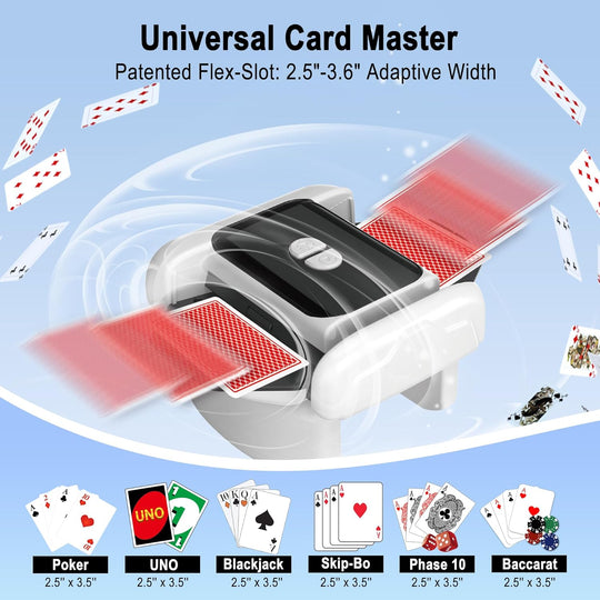 Automatic One Press AUTO & Manual Mode Card Shuffler Machine with 2 Decks (MOQ 10 Sets)