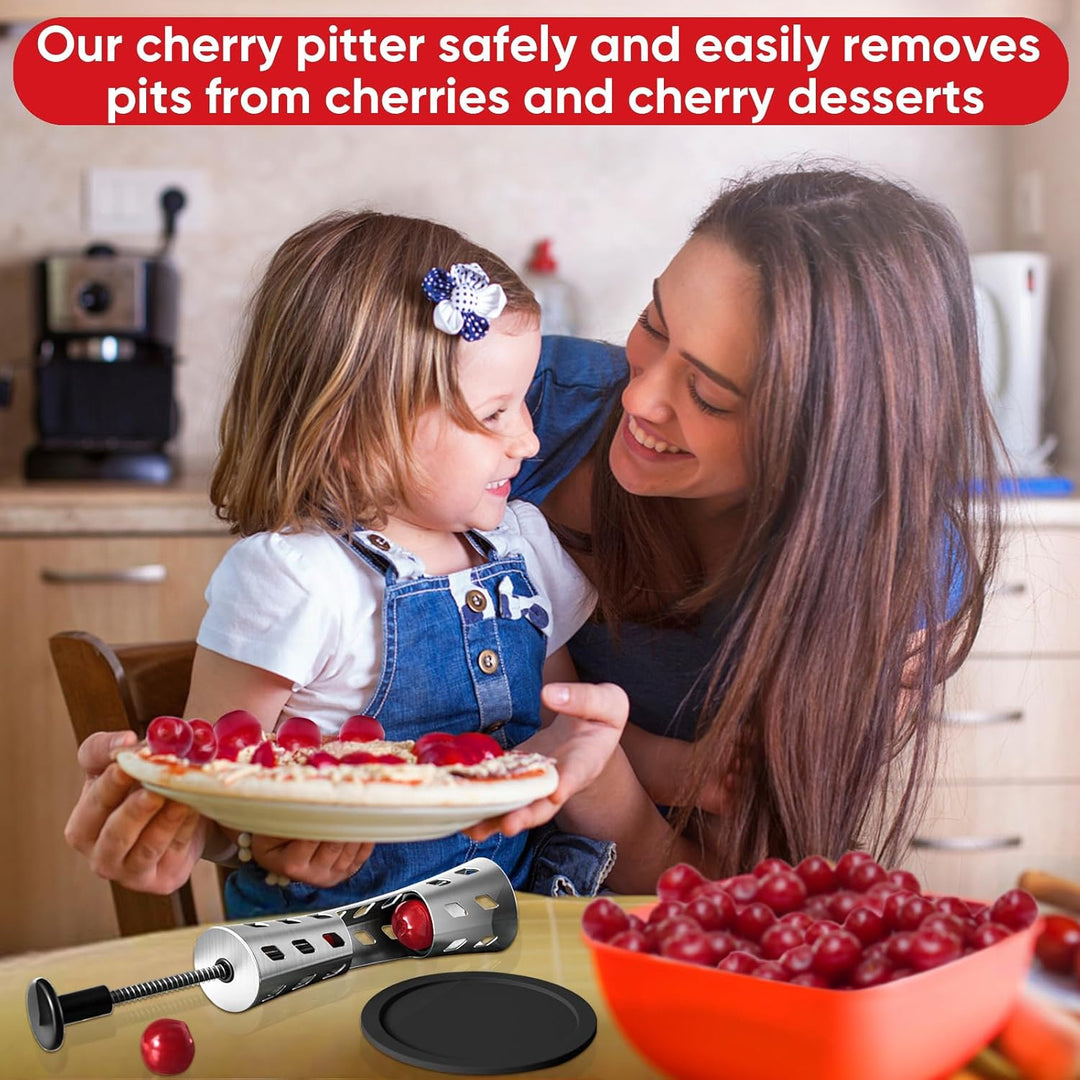 Stainless Steel, Durable, Press Type for Effortless Cherry Seed Removal