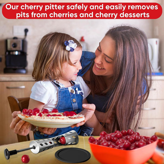 Stainless Steel, Durable, Press Type for Effortless Cherry Seed Removal