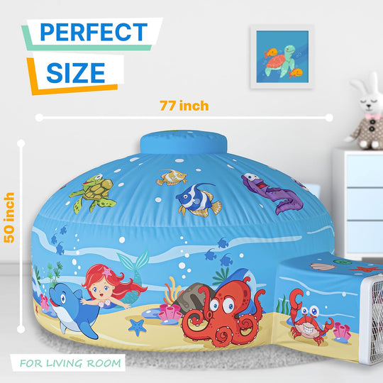 VIGOR Spacious Kids Fort Indoor Playhouse Tent – Large Play Castle for Boys & Girls Ages 3-14 | Imaginative Play, Easy Setup
