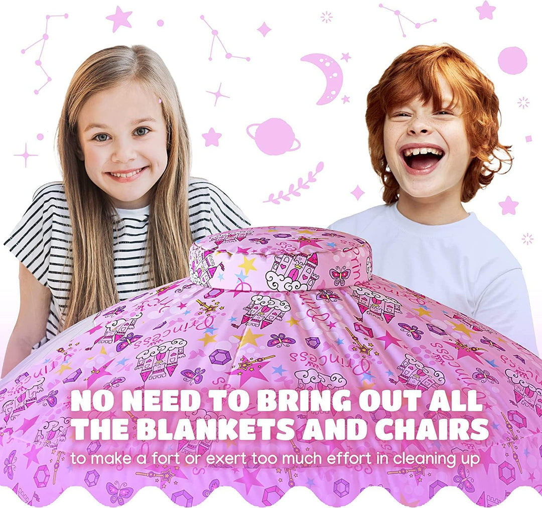VIGOR Spacious Kids Fort Indoor Playhouse Tent – Large Play Castle for Boys & Girls Ages 3-14 | Imaginative Play, Easy Setup
