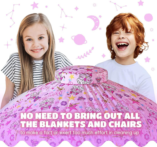VIGOR Spacious Kids Fort Indoor Playhouse Tent – Large Play Castle for Boys & Girls Ages 3-14 | Imaginative Play, Easy Setup