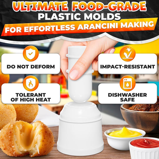 Arancini Maker Mold Set Dual Set for Round & Conical Rice Ball Bento Meals