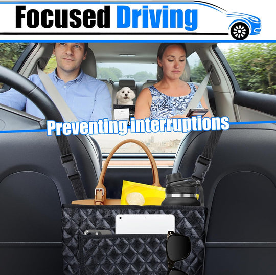 Car Storage Mesh Bag, Front Seat Storage Hanging Bag, Multifunctional Car Storage Bag