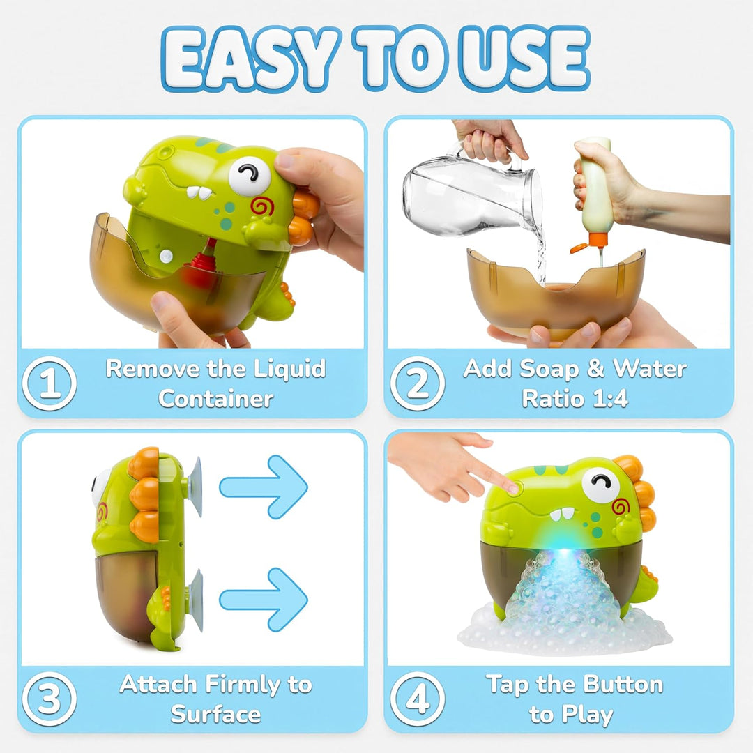 Automatic Bubble Machine for Kids with LED Lights & Musical Bubble Blower Toy (MOQ 10 Sets)