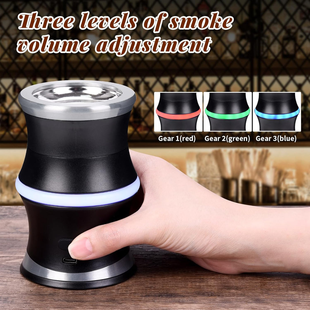 Electric Home Use Smoker Cocktail Whiskey Infuser Gift Set (MOQ 10 Sets)