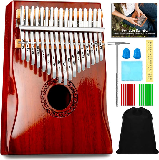 Kalimba Thumb Piano Okoume Wood Finger Piano Accurate Tuning