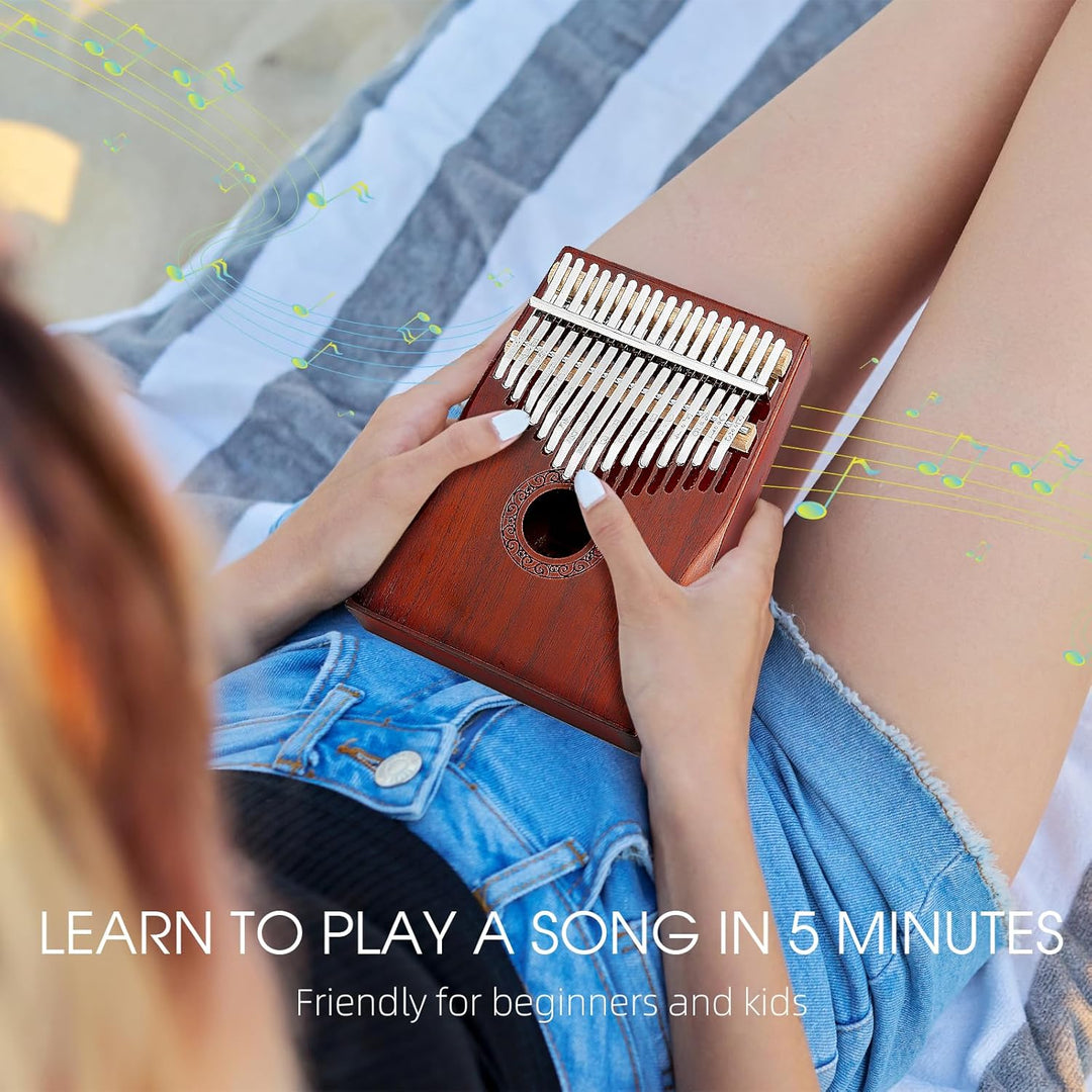 Kalimba Thumb Piano Okoume Wood Finger Piano Accurate Tuning