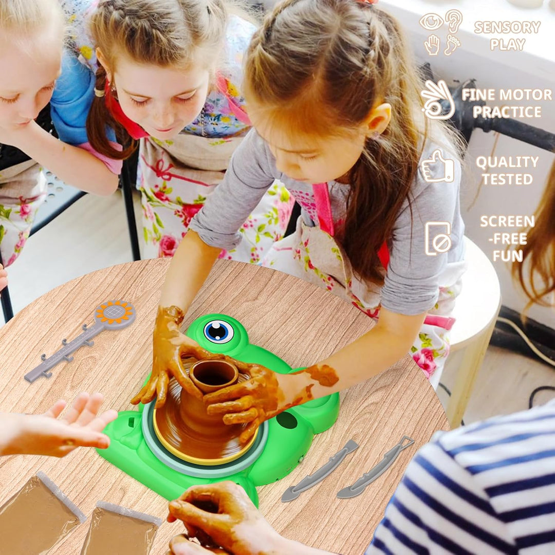 Pottery Wheel for Kids - Complete Art Supplies Arts & Crafts Kit (MOQ 10 Sets)