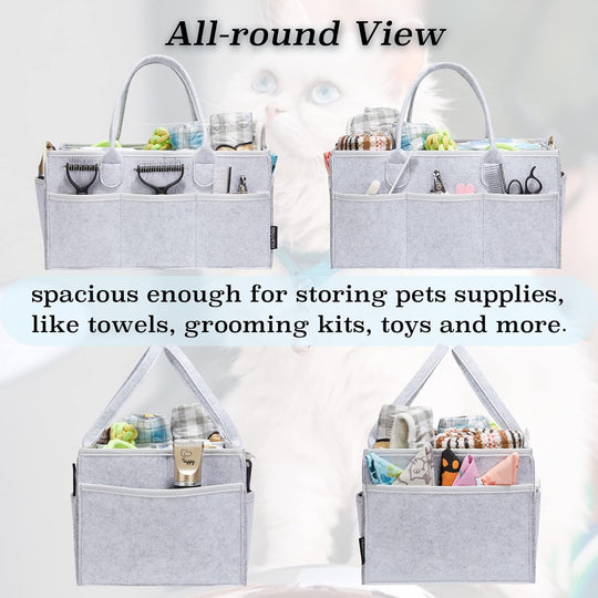Dog Grooming Supplies Organizer, Travel Outdoor  Pet Grooming Tote, (MOQ 10 Sets)
