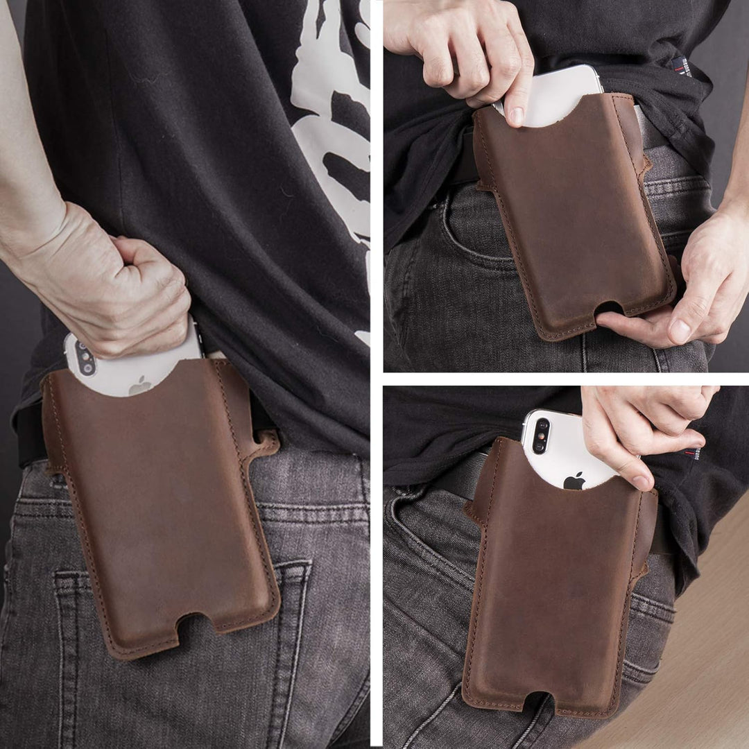 Mens Holster Waist Cellphone Loop Belt Bag Phone Pouch Wallet (MOQ 10 Sets)