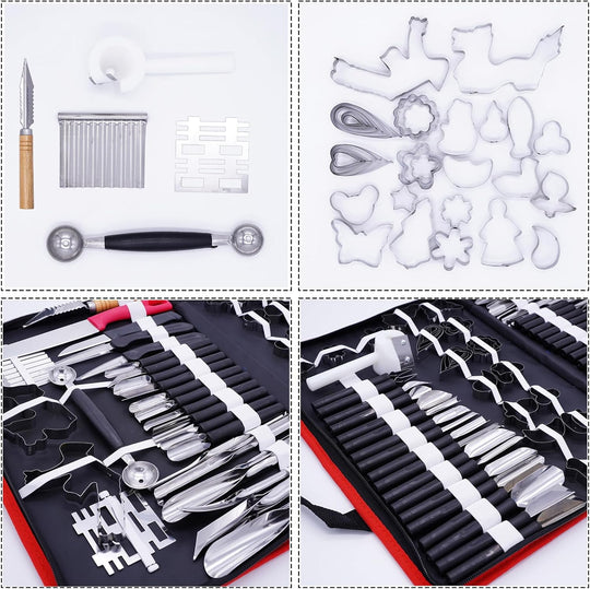Multifunctional Portable Vegetable Fruit Food Engraving Peeling Kitchen Carving Sculpting Modeling Tools (MOQ 10 Sets)