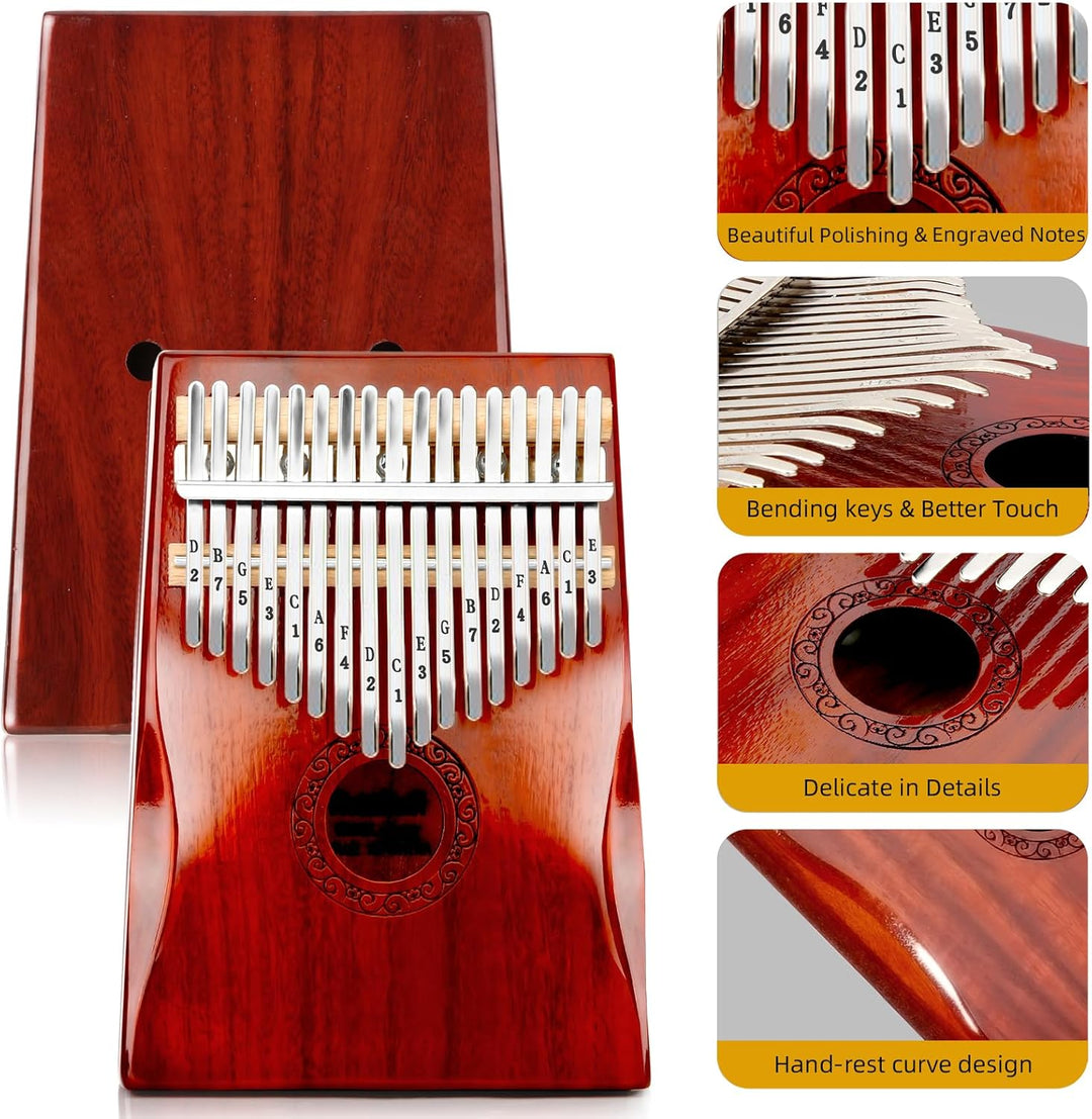 Kalimba Thumb Piano Okoume Wood Finger Piano Accurate Tuning