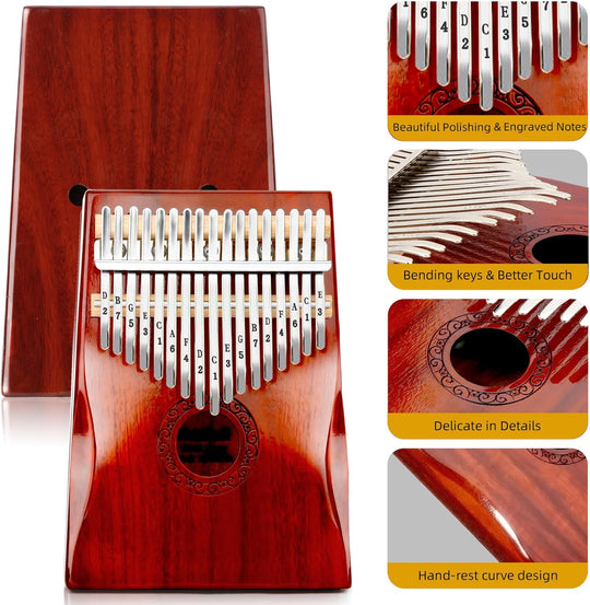 Kalimba Thumb Piano Okoume Wood Finger Piano Accurate Tuning