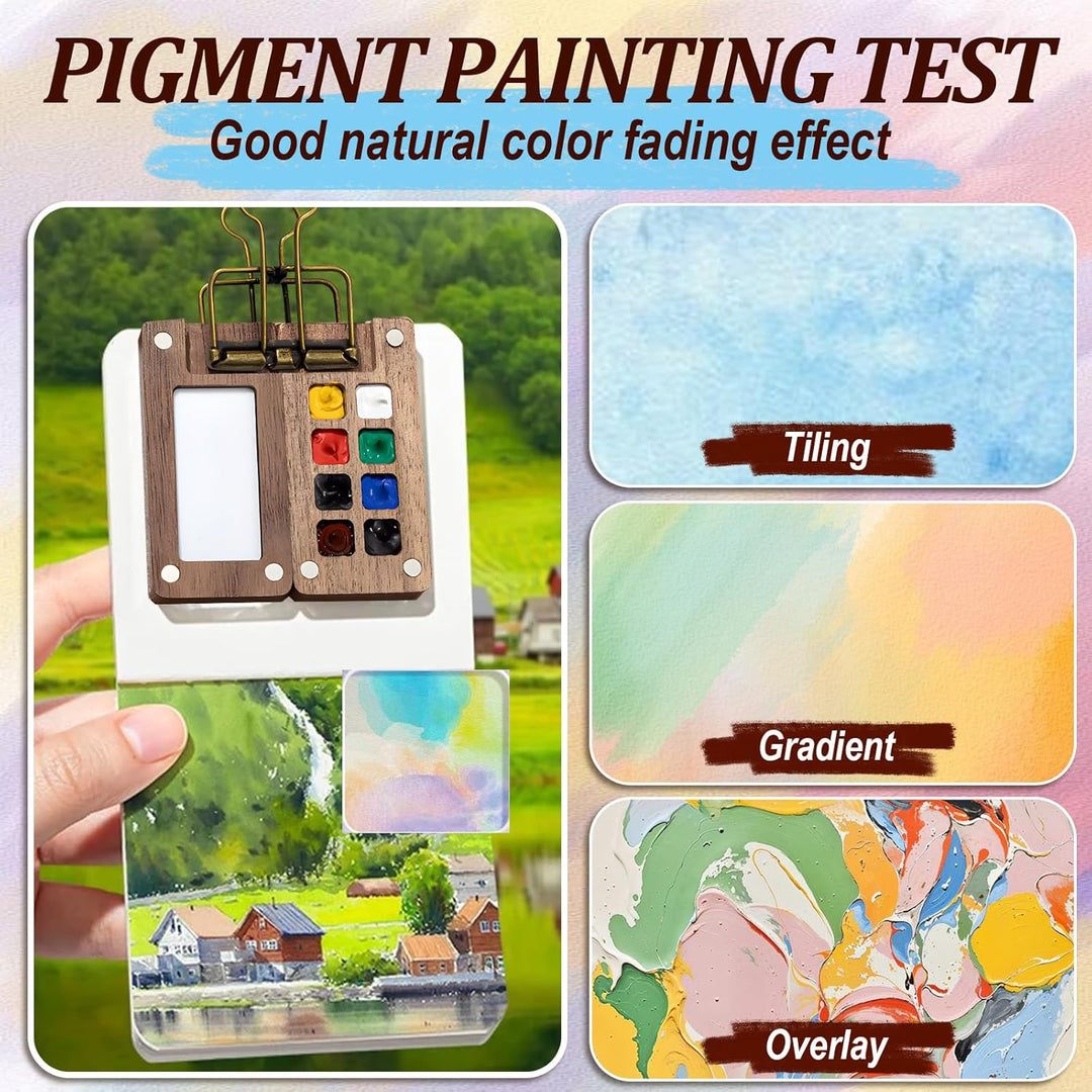 Mini Watercolor Paint Set, 12-Color Portable Travel Kit