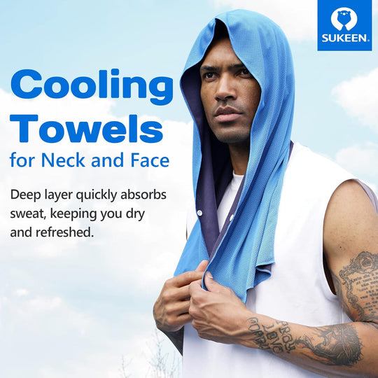 Magic Neck and Face Ice Towel Microfiber Cold Guard Towel Cooling Hoodie Towel for Outdoor (MOQ 10 Sets)