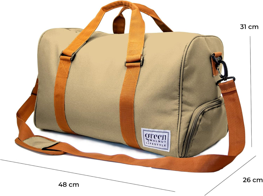 Sports Gym Bag with Shoe Compartment & Wet Pocket,Travel Duffel Bag