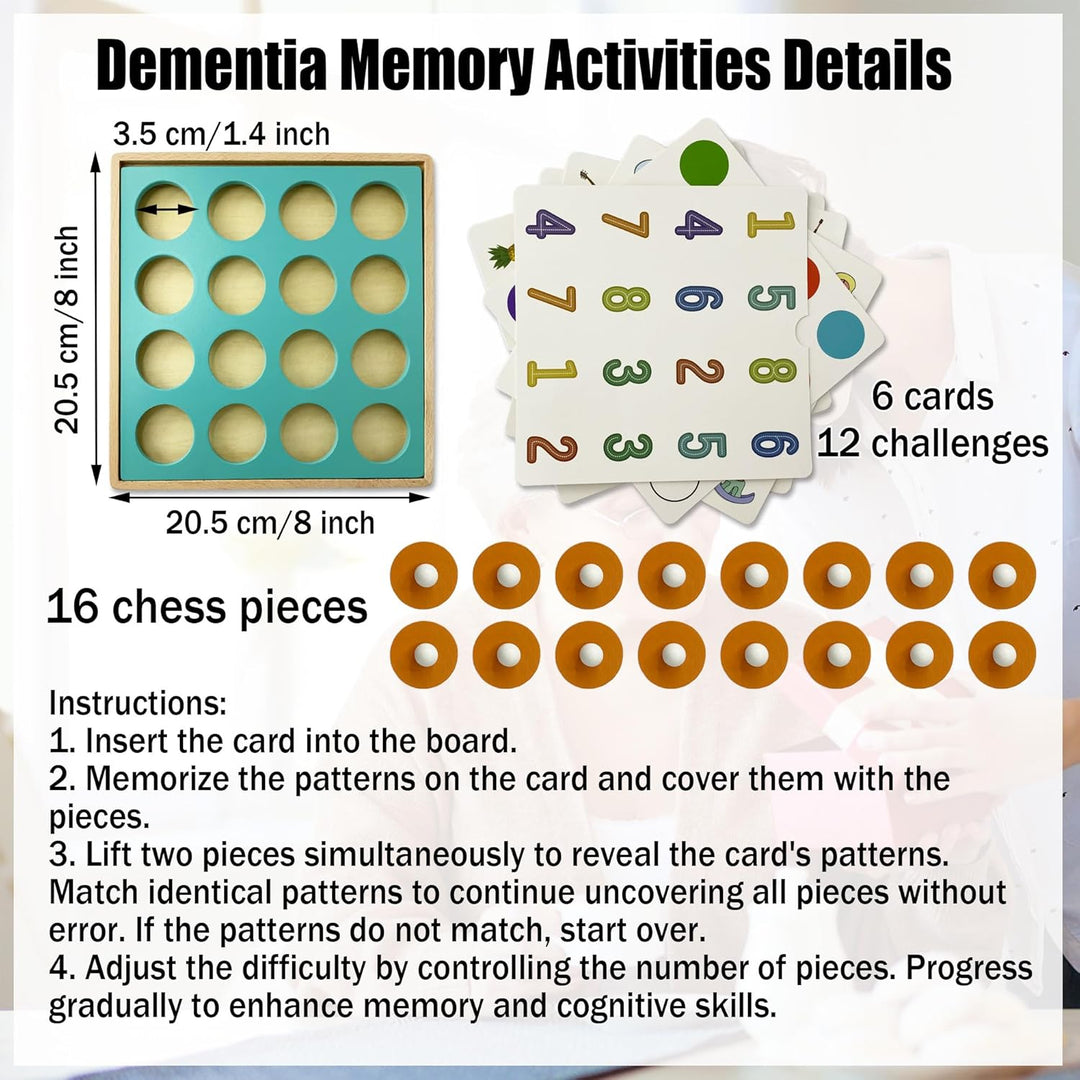 Brain Cognitive Matching Training Puzzles for Adults Elderly (MOQ 10 Sets)