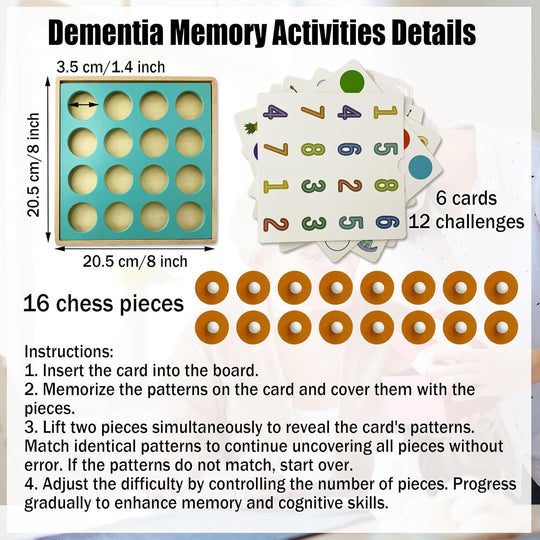 Brain Cognitive Matching Training Puzzles for Adults Elderly (MOQ 10 Sets)