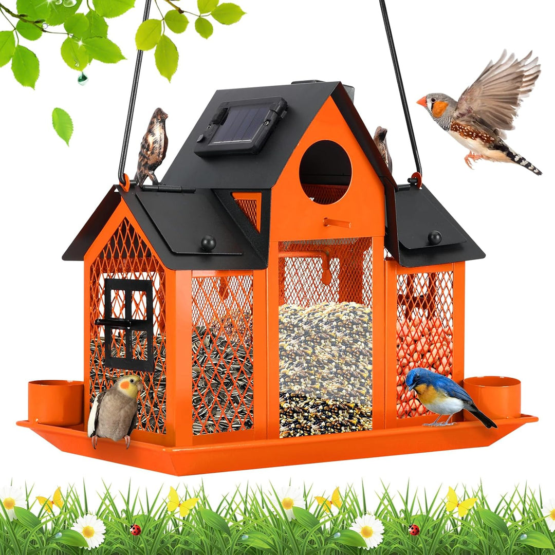 Metal Wild Bird Feeder for Outdoors, Large Cardinal Bird Feeder Birdhouses (MOQ 10 Sets)