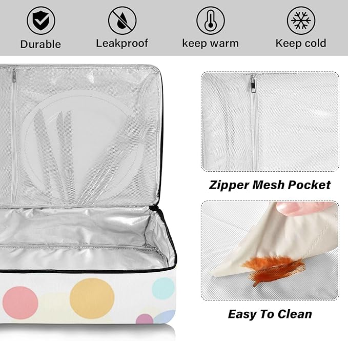 Casserole Carriers for Hot or Cold Food Reusable Casserole Dish Carrier Insulated Thermal Large Capacity