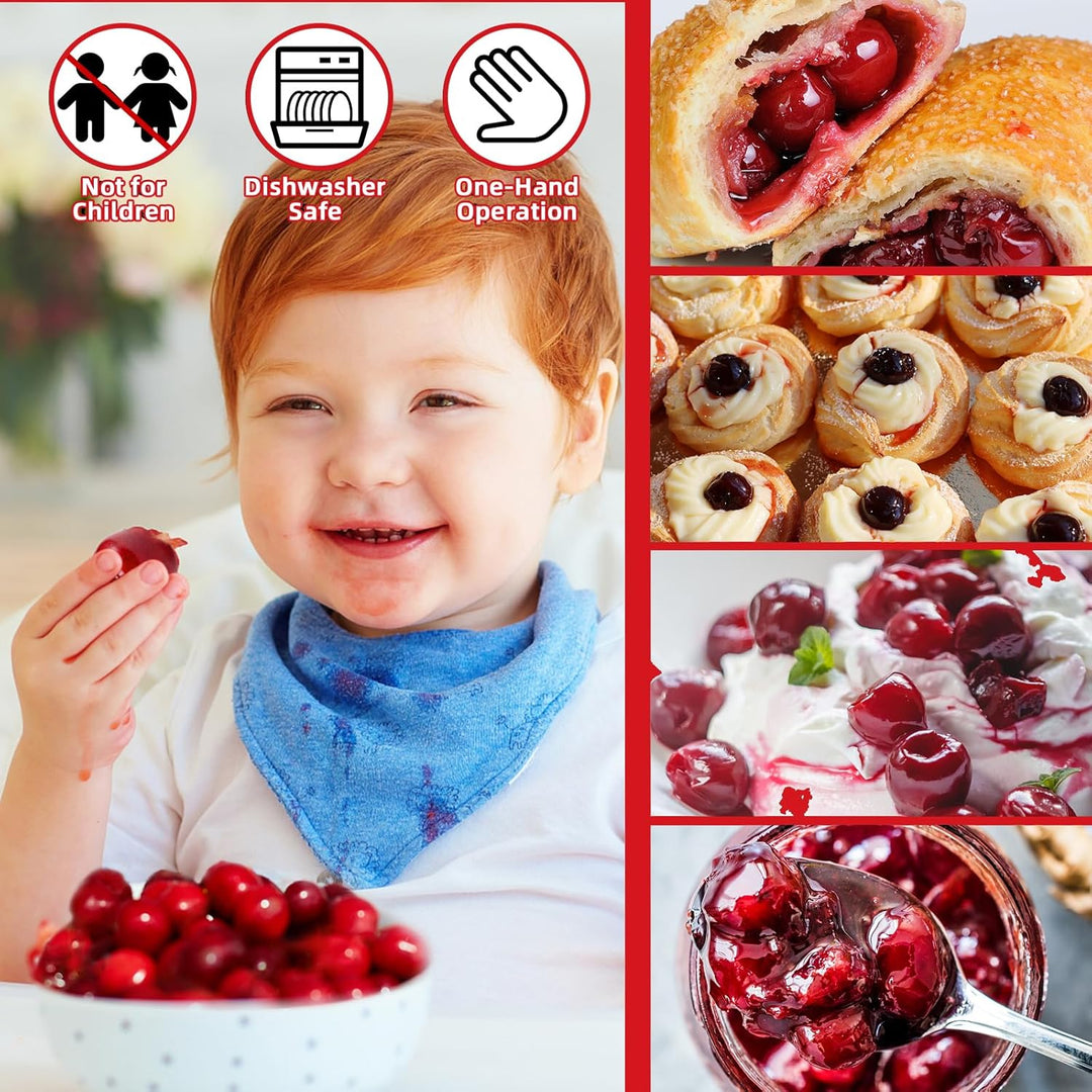 Stainless Steel, Durable, Press Type for Effortless Cherry Seed Removal